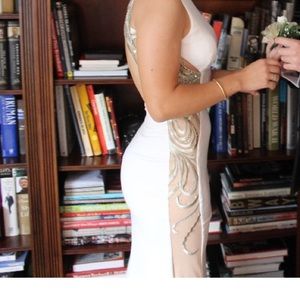 Sherill hill white prom dress